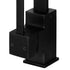 Kitchen Mixer Tap Square Gooseneck Swivel Faucet Matte Black WELS 4 Star