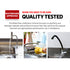 Kitchen Mixer Tap Gooseneck 360° Swivel Brass 4 Star WELS Matte Black