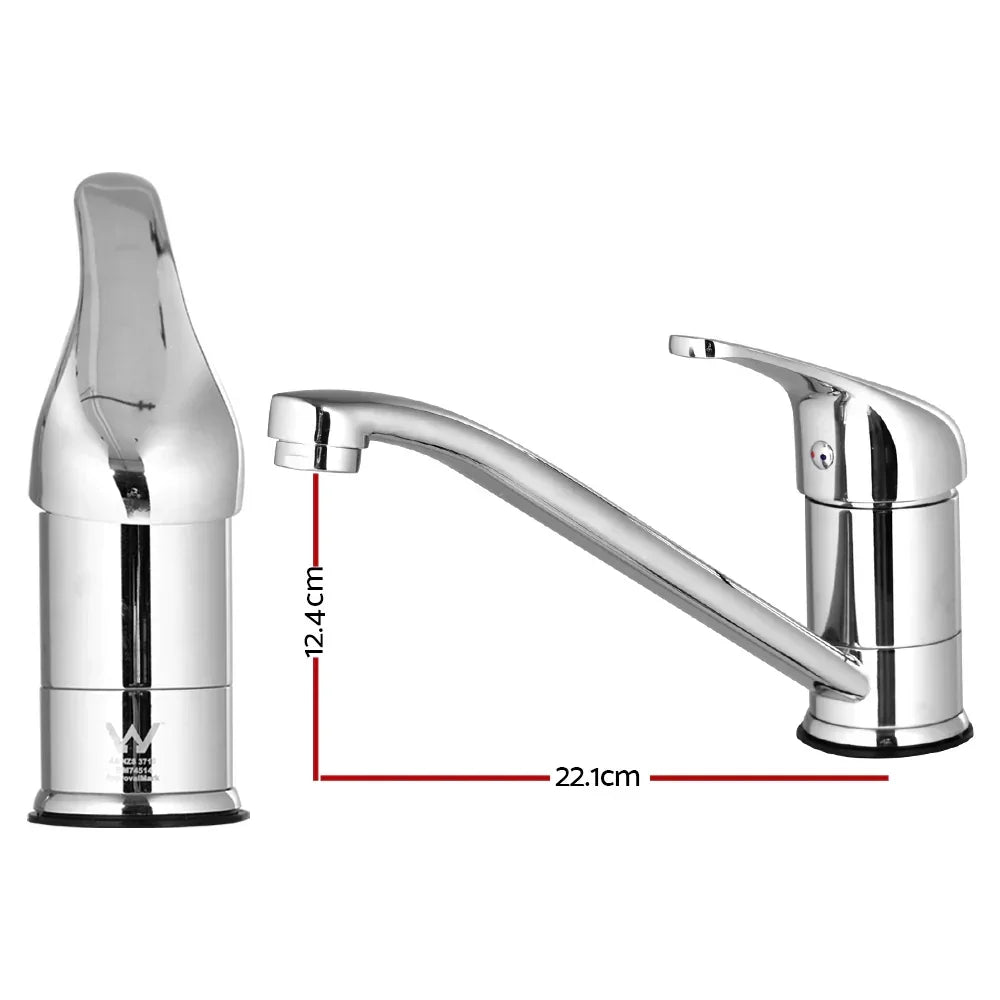 Kitchen Mixer Tap Long Spout 360° Swivel Faucet Chrome WELS 4 Star