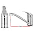 Kitchen Mixer Tap Long Spout 360° Swivel Faucet Chrome WELS 4 Star