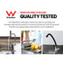 Kitchen Mixer Tap Long Spout 360° Swivel Faucet Chrome WELS 4 Star