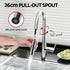 Pull‑Out Mixer Tap – Chrome, WaterMark, WELS 5‑Star 5L/min, 360° Swivel