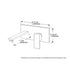 Allegra Matte Black Wall Mixer Tap Brass Bathroom Hot Cold Faucet G1/2