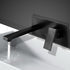 Allegra Matte Black Wall Mixer Tap Brass Bathroom Hot Cold Faucet G1/2