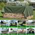 2x3m Tarp Tarpaulin 600GSM Camping Canvas Heavy Duty Water Resistant