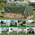 3x4m Tarp Tarpaulin 600GSM Camping Canvas Heavy Duty Water Resistant