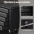 Tool Chest Trolley 10 Drawers Toolbox Storage Black