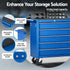 Tool Chest Trolley 10 Drawers Toolbox Storage Blue