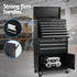 13 Drawer Tool Box Cabinet Chest Toolbox Storage Garage Organiser Black