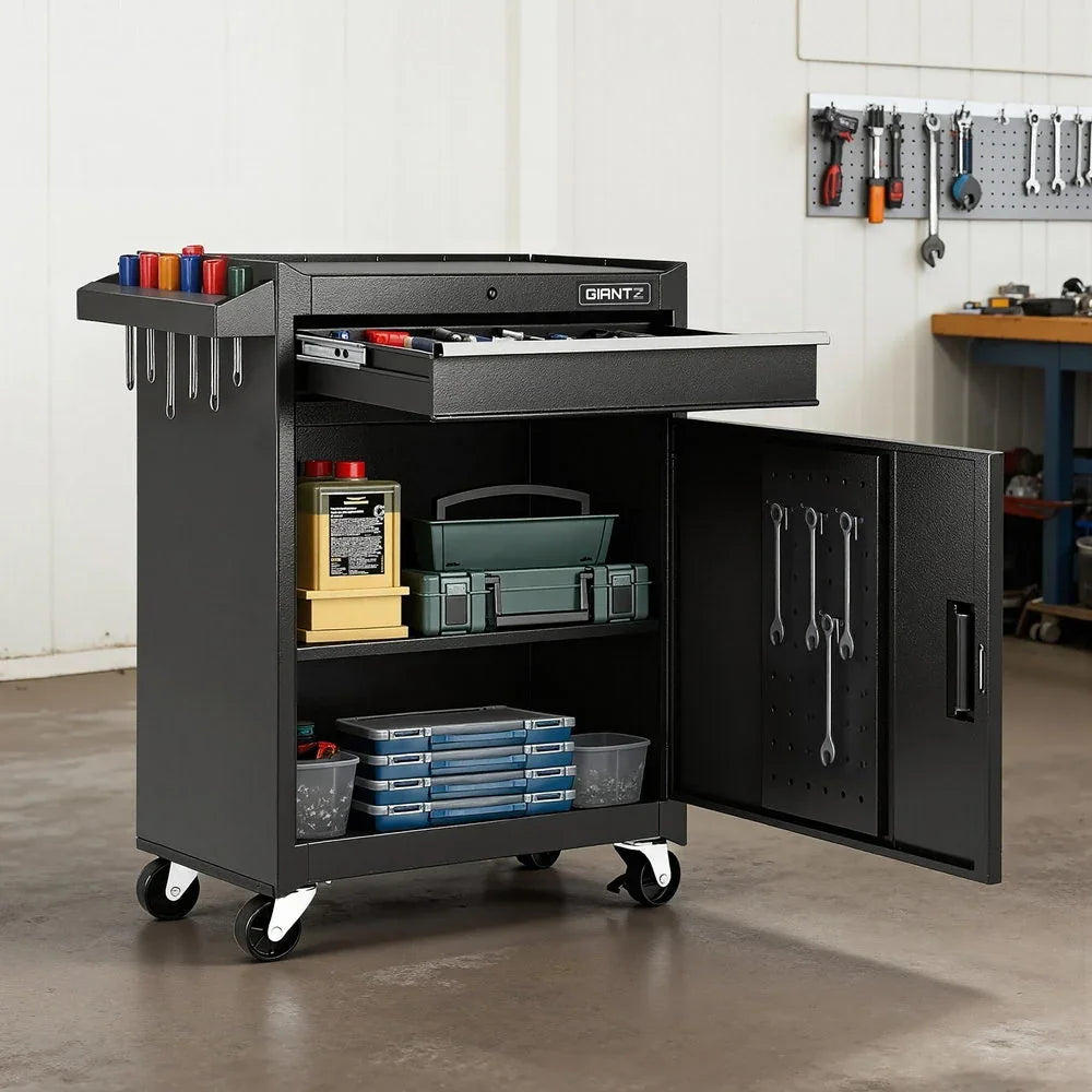 Tool Chest Trolley Cabinet Rolling Toolbox Garage Storage Tools organizer