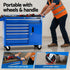 6 Drawer Tool Chest Trolley Cabinet Cart Toolbox Storage Organiser Wheels