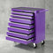7-Drawer Tool Chest Trolley Cabinet Toolbox Heavy Duty Garage Storage Organiser Purple