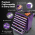 7-Drawer Tool Chest Trolley Cabinet Toolbox Heavy Duty Garage Storage Organiser Purple