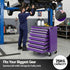 7-Drawer Tool Chest Trolley Cabinet Toolbox Heavy Duty Garage Storage Organiser Purple