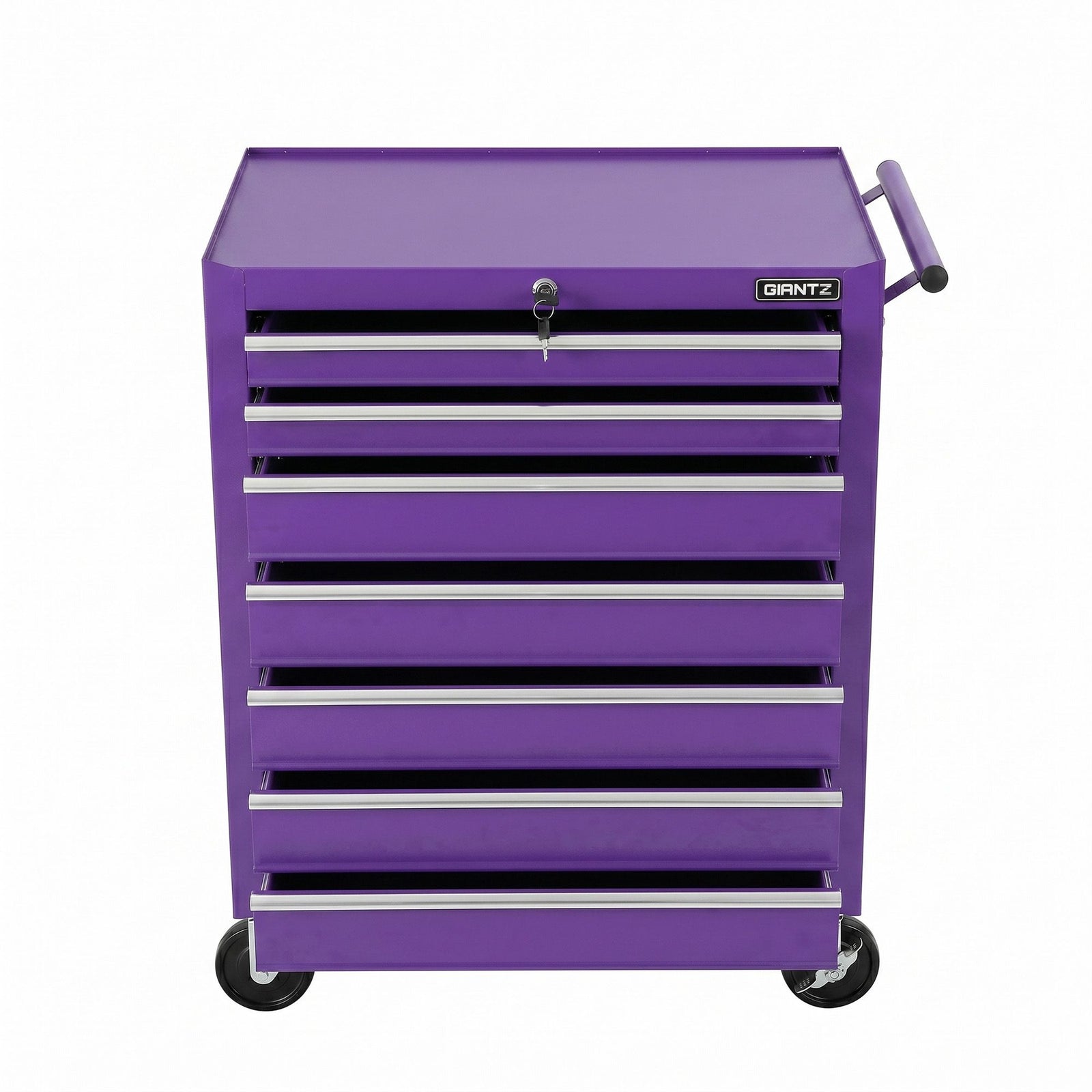 7-Drawer Tool Chest Trolley Cabinet Toolbox Heavy Duty Garage Storage Organiser Purple