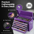9 Drawer Tool Chest Steel Storage Cabinet Workshop Organizer Purple