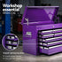 9 Drawer Tool Chest Steel Storage Cabinet Workshop Organizer Purple