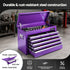 9 Drawer Tool Chest Steel Storage Cabinet Workshop Organizer Purple