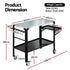 Welding Table Cart with Tool Storage 130KG Capacity Mobile Workstation
