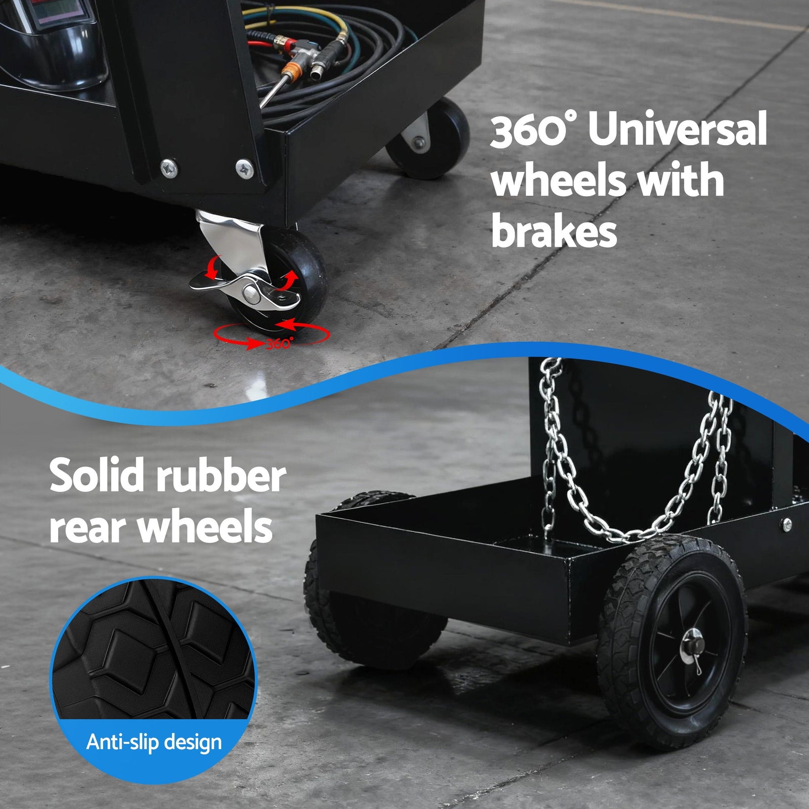 Welding Trolley Cart Welder MIG TIG ARC MMA Welder Plasma Cutter Storage
