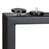 8X Coffee Dining Table Legs Steel Industrial 71x50CM
