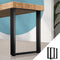 Oikiture 2X Steel Table Legs 71x50cm Industrial Bench Legs Black 250kg