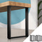Oikiture 4X Steel Table Legs 71x50cm Industrial Bench Desk Legs Black
