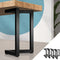 Oikiture 4X Steel Table Legs 71x71cm V Shape Industrial Desk Legs Black