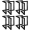 8X Coffee Dining Table Legs Steel Industrial 71x71CM