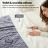 152x203cm Throw Blanket Double-Sided Fleece Lightweight For Sofa Couch Bed Queen