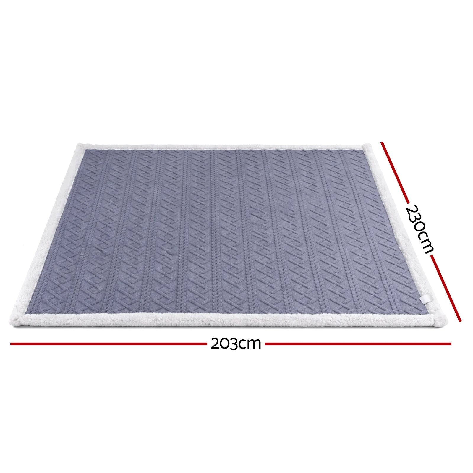 203x230cm Throw Blanket Double-Sided Fleece Lightweight For Sofa Couch Bed
