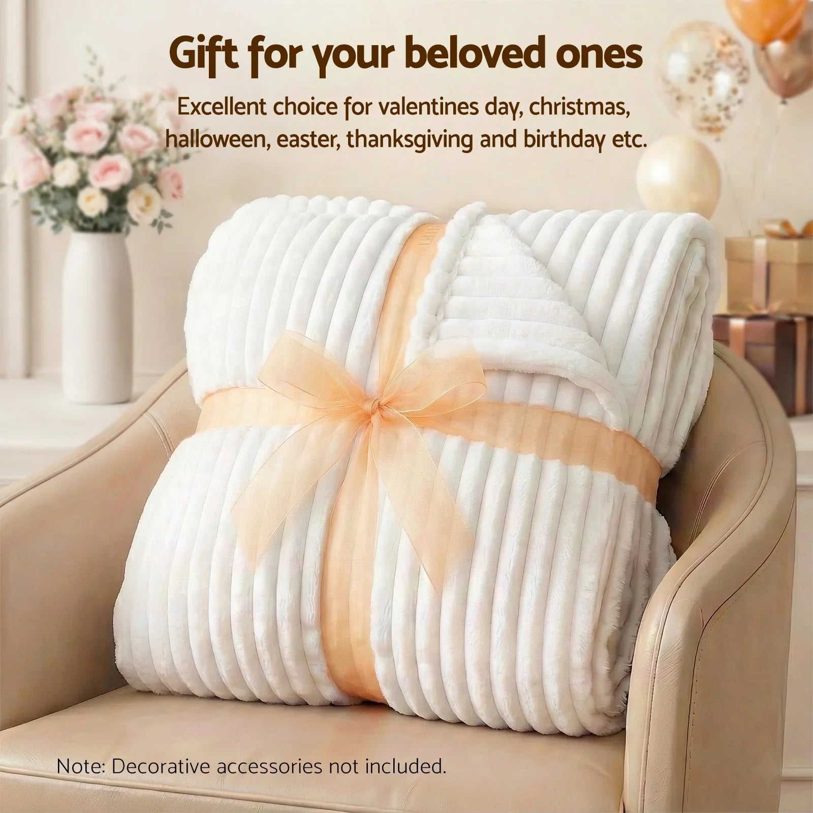 203x230cm Throw Blanket Fleece Soft Lightweight Cozy Sofa Couch Bed Throw