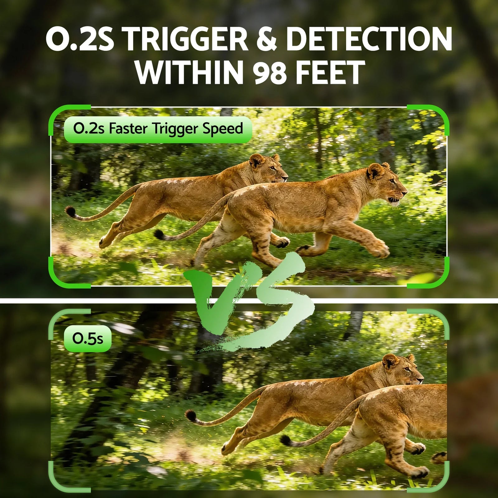 4K WiFi Trail Camera 48MP 0.2s Trigger Game Camera Camo
