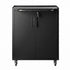 Rolling Tool Cabinet Heavy-Duty Storage Cabinet Adjustable Shelf Black