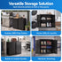 Steel Tool Cabinet Wall Mount Adjustable Shelf Garage Storage Lockable Black