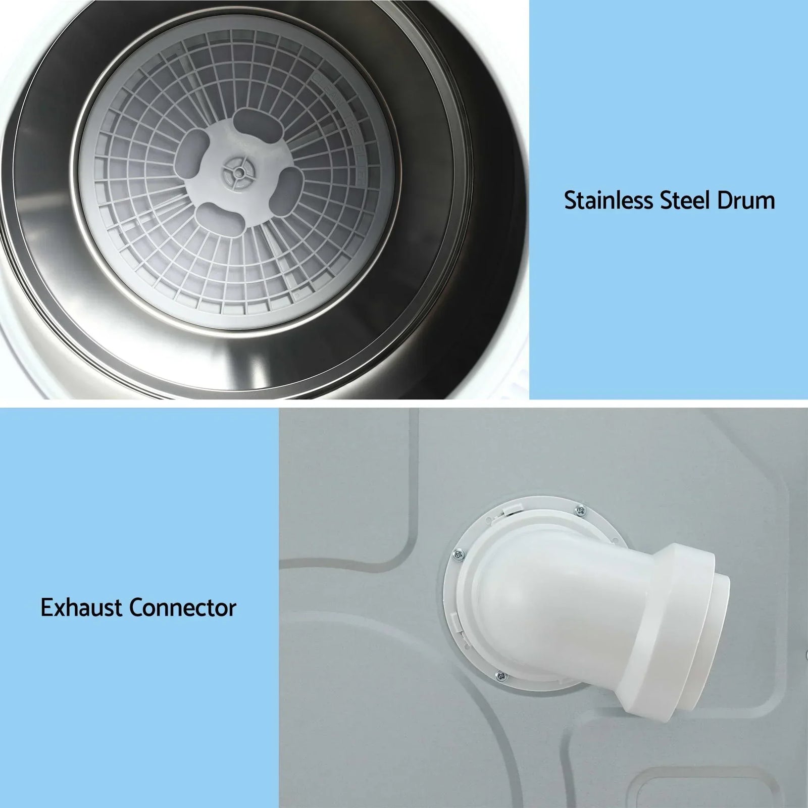 6kg Tumble Dryer – Compact, Touch Control, Anti‑Crease, Reverse Cycle