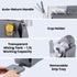Slushie Machine 1.3L – 3‑in‑1 Frozen Drink Maker, Compressor Cooling, Grey