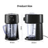 1.1L Slushie Machine Shaved Ice Maker 3 Texture Levels Black Benchtop Set