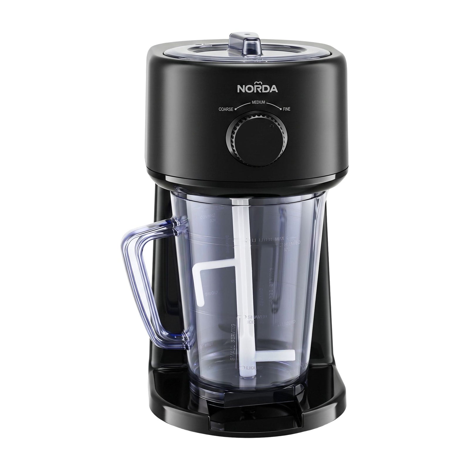 1.1L Slushie Machine Shaved Ice Maker 3 Texture Levels Black Benchtop Set