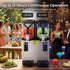 NORDA Slushie Machine 2 x 4L Dual Tank Frozen Drink Maker 5 Modes Milkshake