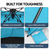 Beach Tent 3-4 Person Pop Up Sun Shade UPF 50 Automatic Outdoor Blue