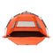 Beach Tent 3-4 Person Pop Up Sun Shade UPF 50 Automatic Outdoor Orange
