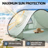 Weisshorn Pop Up Beach Tent UPF 50+ Sun Shade Shelter 2-3 Person Camping
