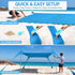 Weisshorn Beach Tent Sun Shelter UPF 50+ Shade 3x3m for 8 Person Outdoor