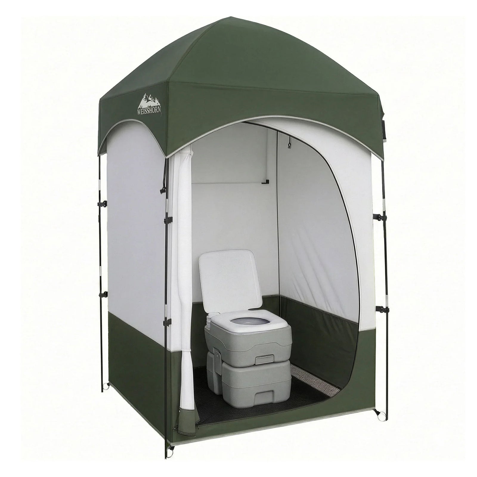 20L Portable Camping Toilet Shower Tent Changing Room Outdoor Loo Set