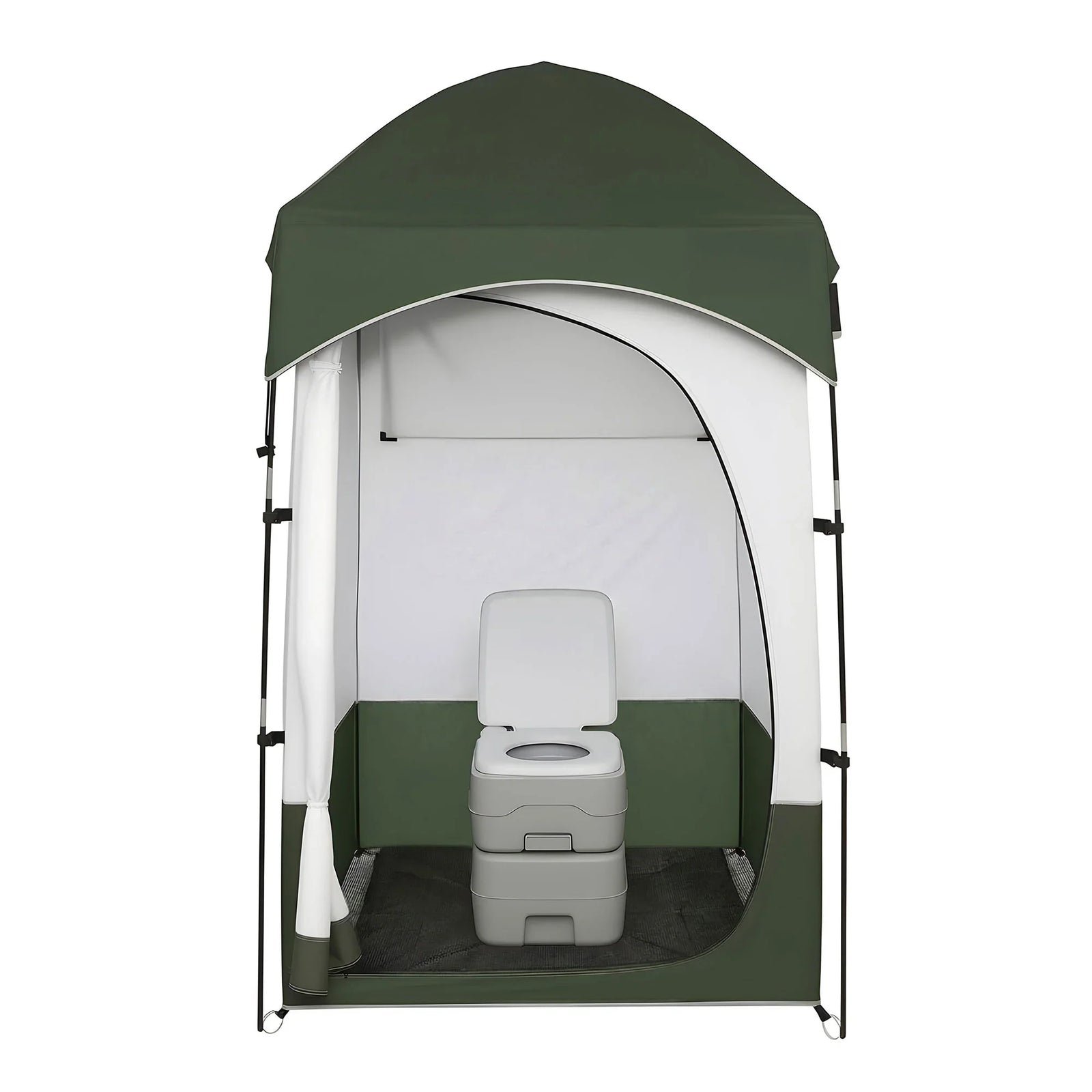 20L Portable Camping Toilet Shower Tent Changing Room Outdoor Loo Set
