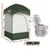 22L Portable Camping Toilet Shower Tent Changing Room Outdoor Loo Set