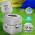 22L Portable Camping Toilet Shower Tent Changing Room Outdoor Loo Set