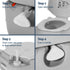 22L Portable Camping Toilet Shower Tent Changing Room Outdoor Loo Set