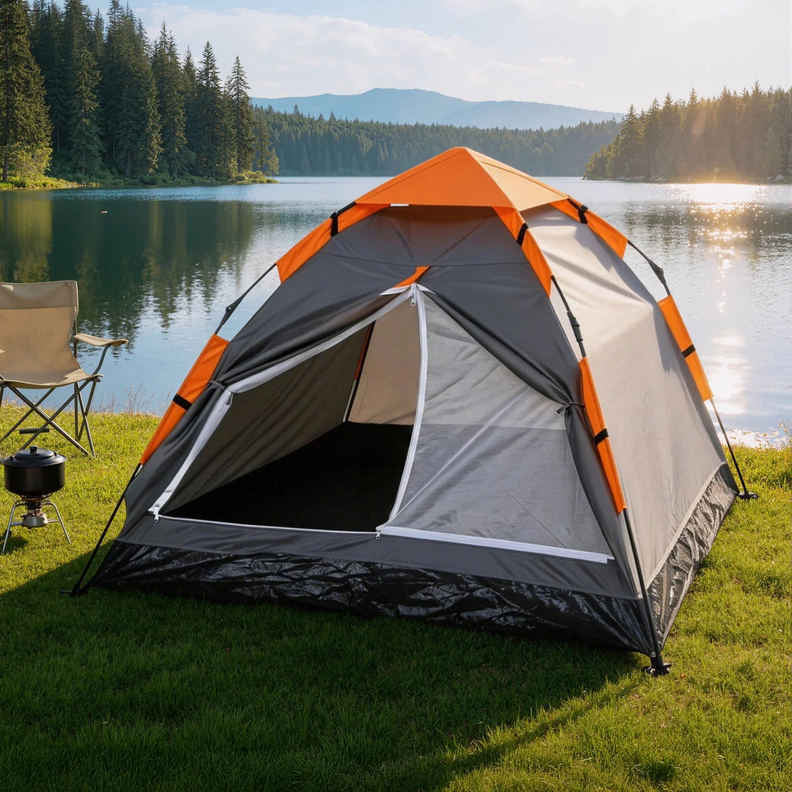 2 Person Instant Pop Up Camping Tent Automatic Waterproof Hiking Beach